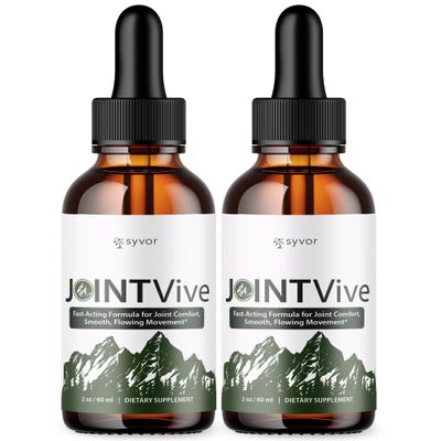 (2 Pack) JointVive Drops, Official Joint Vive Liquid Drops with All Natural Ingredients, Advanced Formula for Optimal Relief & Wellness Support with Premium Vitamins for Women & Men (60 Servings)