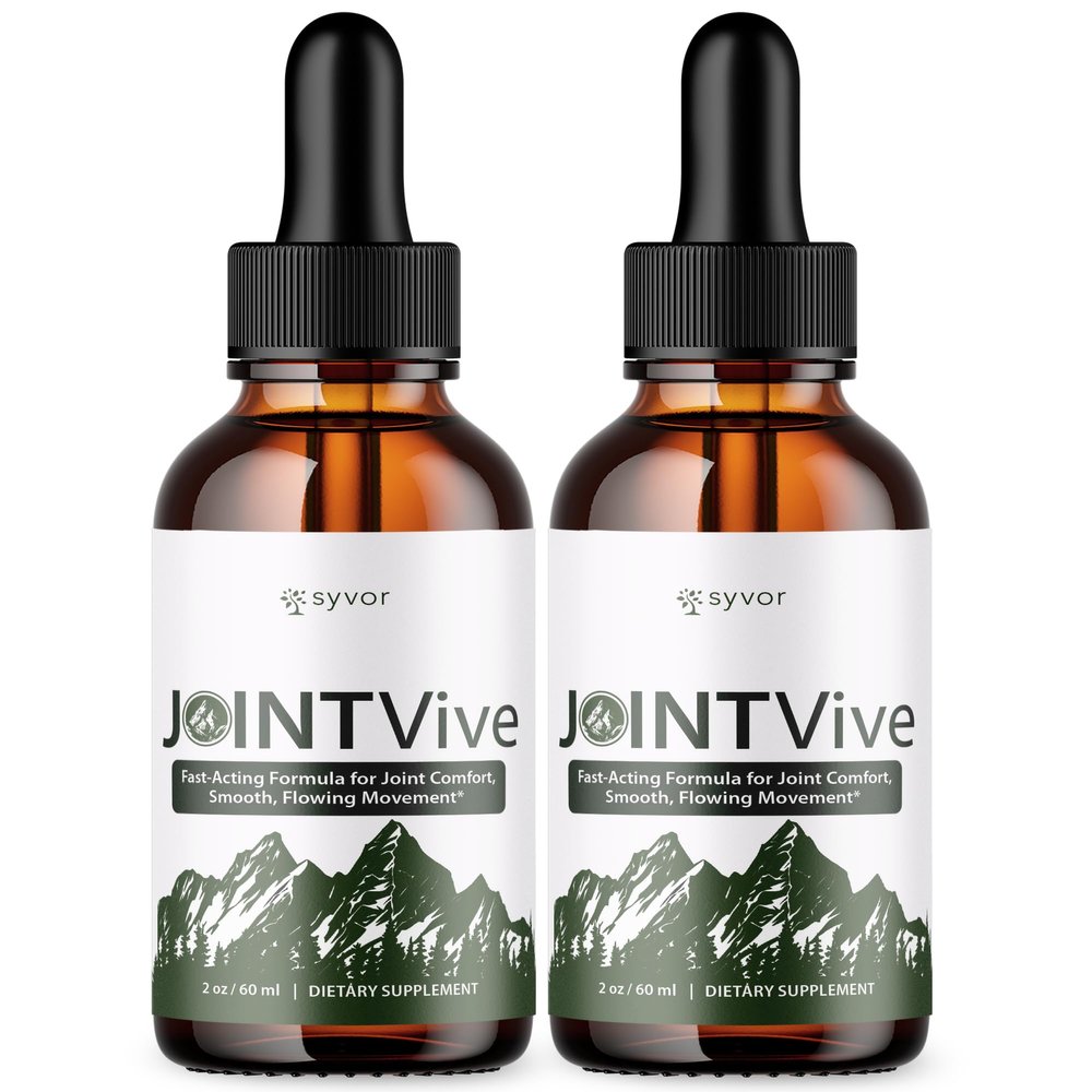 (2 Pack) JointVive Drops, Official Joint Vive Liquid Drops with All Natural Ingredients, Advanced Formula for Optimal Relief & Wellness Support with Premium Vitamins for Women & Men (60 Servings)