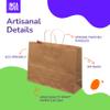 100 Kraft (Brown) Medium Paper Bags with Handles of 8" x 4.75" x 10.25" | Shopping Bags for Small Business, Food, Grocery Retail, Merchandise | Bulk DIY Gift Bags Wedding, Birthday, Party Favor view 4