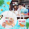 Yaomiao 24 Pcs End of Year Coloring Bags Bulk Color Your Own Tote Bags Back to School Reading Bag for Summer Classroom Party Gifts view 2