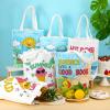 Yaomiao 24 Pcs End of Year Coloring Bags Bulk Color Your Own Tote Bags Back to School Reading Bag for Summer Classroom Party Gifts view 3
