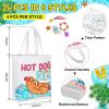 Yaomiao 24 Pcs End of Year Coloring Bags Bulk Color Your Own Tote Bags Back to School Reading Bag for Summer Classroom Party Gifts view 4