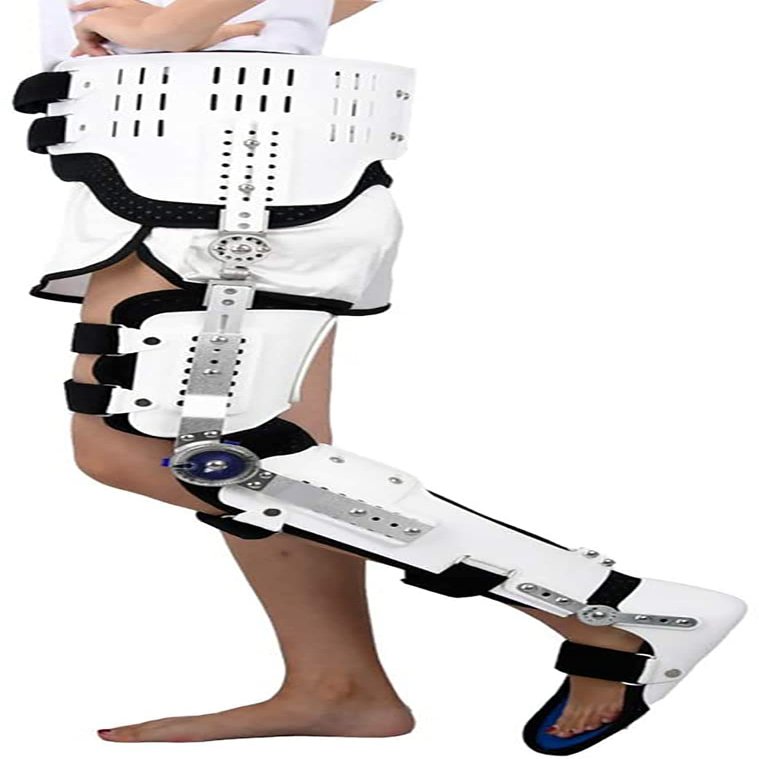 DJVHSRI Hinged Knee Support Brace Hinged Knee Brace,Adjustable Hinged Hip Joint Abduction Orthosis,Hip Walking Fixed with Walking Boots Brace Knee Surgery Ligament Support,for Su(Left)