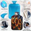 YPPAHHHH 2L Hot Water Bottle with Soft Cover Sunflowers Floral USA Flag Reusable Hot & Cold Therapy Bag for Pain Relief Menstrual Cramps, Feet Warmth Winter Gift view 3