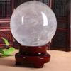 UNYQBFKM Natural Clear Quartz Crystal Ball, White Crystal Sphere Healing Crystal Ball Gemstones Sphere Balls for Feng Shui, Office Desk, Home Decor Reiki Healing and Wealth Manifestation,11cm view 4