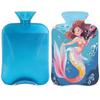 YPPAHHHH 2L Hot Water Bottle with Soft Cover Cartoon Mermaid Sea Fish Reusable Hot & Cold Therapy Bag for Pain Relief Menstrual Cramps, Feet Warmth Winter Gift view 1