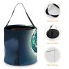 TKJMCSW Halloween Trick Or Treat Bucket Wolf Under Moon Candy Bag with Handle Reusable Goodie Basket Tote Large Snack Grocery Party Favors Supplies view 4