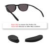3 Pairs Replacement Nose Piece Nose Pads for Oakley Thurso OO9286 OO9286A Sunglasses Frame, Black Standard Size view 2