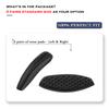 3 Pairs Replacement Nose Piece Nose Pads for Oakley Thurso OO9286 OO9286A Sunglasses Frame, Black Standard Size view 3