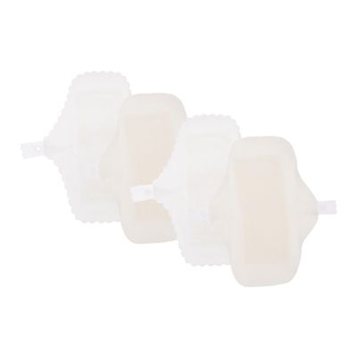 VALICLUD 4pcs Washable Reusable Menstrual Pads for Women Breathable Cotton Sanitary Pads with Lace Smooth Absorbent Feminine Hygiene for Period Leak Protection