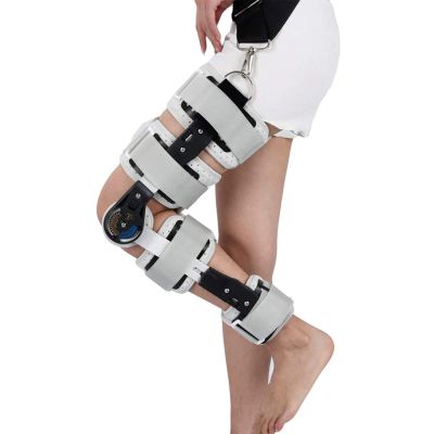 DJVHSRI Adjustable Knee Brace Support Hinged ROM Knee Brace,Post Op Brace for Recovery Stabilization,Immobilizer Brace Support Orthosis,Adjustable for Left Leg and Right Leg