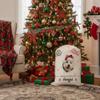 GABSHAIM Christmas Santa Sack with Bulldog Dog Custom Name Large Cotton Linen Santa Bag Special Delivery for Family Friend Xmas Decor 19.5 x 27.5 Inch view 3