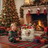 GABSHAIM Christmas Santa Sack with Bulldog Dog Custom Name Large Cotton Linen Santa Bag Special Delivery for Family Friend Xmas Decor 19.5 x 27.5 Inch view 4