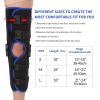 DJVHSRI Adjustable Knee Brace Support Hinged ROM Knee Brace Post Op Knee Immobilizer with Side for Recovery Stabilization Acl MCL and Pcl Injury Adjustable Orthopedic Support Leg view 2