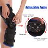 DJVHSRI Adjustable Knee Brace Support Hinged ROM Knee Brace Post Op Knee Immobilizer with Side for Recovery Stabilization Acl MCL and Pcl Injury Adjustable Orthopedic Support Leg view 4