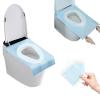 UEBDHSOJ 25 Pcs Disposable Toilet Seat Covers, Individually Wrapped, Large Waterproof Portable for Travel, Public Restroom, Hotel, Airplane,150pcs view 1