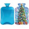 YPPAHHHH 2L Hot Water Bottle with Soft Cover Christmas Tree Colorful Bubble Painting Reusable Hot & Cold Therapy Bag for Pain Relief Menstrual Cramps, Feet Warmth Winter Gift view 1