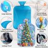 YPPAHHHH 2L Hot Water Bottle with Soft Cover Christmas Tree Colorful Bubble Painting Reusable Hot & Cold Therapy Bag for Pain Relief Menstrual Cramps, Feet Warmth Winter Gift view 3