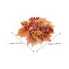 Alipis 2pcs Fall Candle Rings Wreaths with Artificial Pumpkin and Maple Leaf Garland for Thanksgiving Day Table Decor and Front Door Hanging Versatile Autumn Candle Holder Rings for view 2