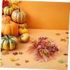 Alipis 2pcs Fall Candle Rings Wreaths with Artificial Pumpkin and Maple Leaf Garland for Thanksgiving Day Table Decor and Front Door Hanging Versatile Autumn Candle Holder Rings for view 4