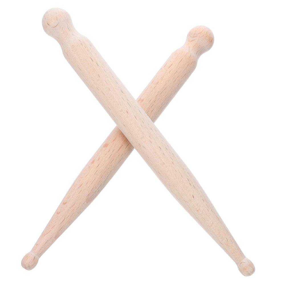 GANAZONO 2pcs Wood Massage Rod Ergonomic Trigger Point Massager Sticks for Neck Shoulder Back Muscle Relief Solid Wood Handheld Tool for Office and Home Therapy