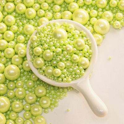 Zali Edible Pearl Sprinkles, Green, 26 Colors Mixed Size