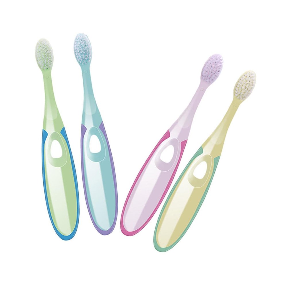Abaodam 4pcs Toothbrush Soft Bristles Lightweight Dental Care Tool for Ages Training Manual Toothbrush