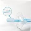 GANAZONO 4pcs Silicone Toothbrush with Suction Standable Base Soft Bristles Training Brush for Gum Relief Safe Chewing Teether in Blue Pink Green Yellow view 2