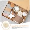 Abaodam Crinkle Cut Raffia Paper Shred Filler Milk White Basket Filling for Weddings Birthdays Valentine's Day Decorative Packaging and Craft Use view 3