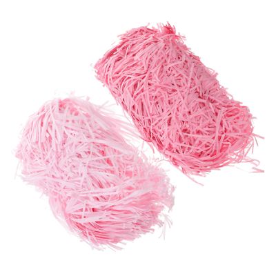 TOYANDONA 2 Packs Pink Shredded Tissue Paper Basket Filler Light Paper Shred for Boxes Party Favor Decorations DIY Box Filling for Easter Wedding Anniversary