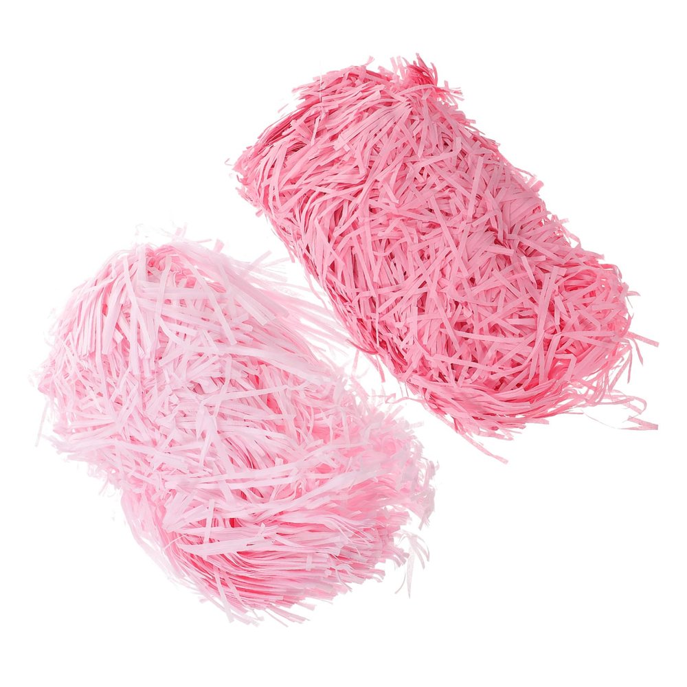 TOYANDONA 2 Packs Pink Shredded Tissue Paper Basket Filler Light Paper Shred for Boxes Party Favor Decorations DIY Box Filling for Easter Wedding Anniversary