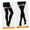 VALICLUD Over Knee Compression Socks Women Wear-resistant Breathable Thigh High Stockings Closed Toe Support for Circulation Leg Fatigue and Varicose Veins Black Xl view 4