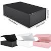 Gift Box With Lid For Present, Magnetic Closure Rectangle Collapsible, Groomsman Proposal, Wedding(Red,1pcs) view 2