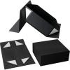 Gift Box With Lid For Present, Magnetic Closure Rectangle Collapsible, Groomsman Proposal, Wedding(Red,1pcs) view 3