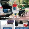 Heavy Duty 600Lb Capacity Aluminum Wheelchair Ramp Portable Folding Threshold Ramp w/Safety Lock & Non-Slip Surface! Lightweight for Car, Door, Steps, Curbs - Mobility Scooter/Walker Access view 4