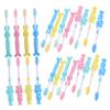 Holibanna 32pcs Toothbrush with Soft Bristles Cute Cartoon Animal Design Suction Cup Feet for Stand-up Storage Bulk Travel Tooth Brush Kit for Boys view 1