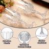 JUSONEY Vintage Plastic Wine Glasses,Crystal Textured Plastic Goblets,Disposable Wine Glasses for Parties,Weddings,Elegant Events(24pcs-Clear) view 3