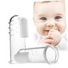 Holibanna 2pcs Finger Toothbrush Transparent Oral Massager for Soft Teeth Cleaning and Gum Massage Soft Bristles Easy Design for Newborns