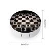 FodPand International Chess Contact Lens Case,Compact Portable Circle Contacts Lenses Case with Mirror Tweezers Contacts Lenses Container for Travel Daily Life view 2