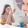 Chinese Phoenixes Contact Lens Case Portable Travel Box Holder with Mirror view 4