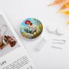 Chicken Contact Lens Case Portable Travel Box Holder with Mirror view 4