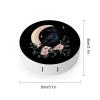Black Raven Crow Contact Lens Case Portable Travel Box Holder with Mirror view 2