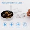 Christian Lion Sheep Dove Contact Lens Case Portable Travel Box Holder with Mirror view 3