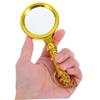 SEWACC Handheld Portable Magnifier for Seniors Electroplated Gold Reading Lens Lightweight Book Magnifier with High Definition Clear View for Newspapers and Daily Use view 4