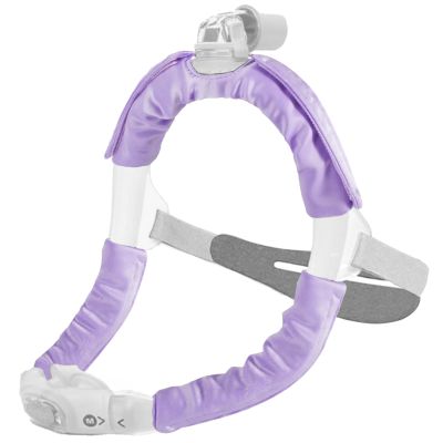 3 Packs Satin CPAP Strap Covers, CPAP Strap Cushions, Comfort CPAP Face Mask Cushion Pads CPAP Mask Covers to fit Dreamwear Universal Silky CPAP Headgear Pads for Reducing Red Marks(Light Purple)
