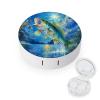 Bass Fishing Contact Lens Case Portable Travel Box Holder with Mirror view 1