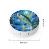 Bass Fishing Contact Lens Case Portable Travel Box Holder with Mirror view 2