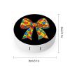 Autism Awareness Bow Contact Lens Case Portable Travel Box Holder with Mirror view 2