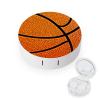 Basketball Background Contact Lens Case Portable Travel Box Holder with Mirror view 1
