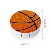 Basketball Background Contact Lens Case Portable Travel Box Holder with Mirror view 2